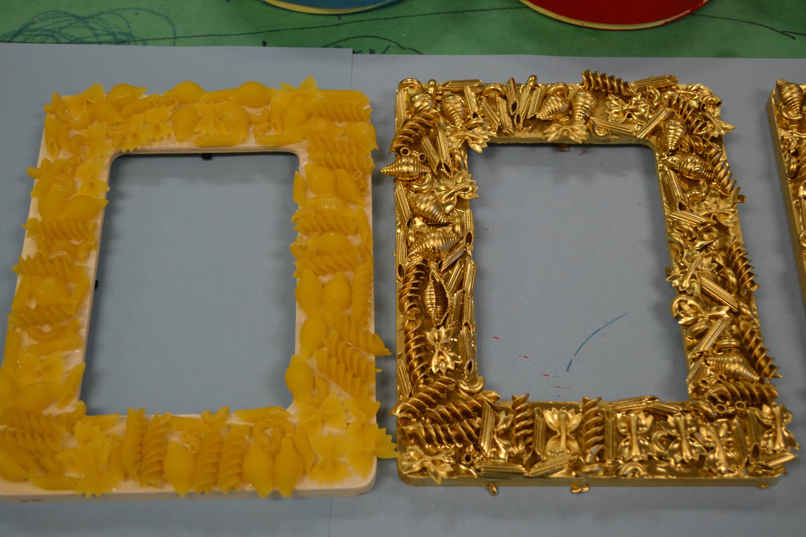 Quantrell Quips Macaroni and Gold Spray Paint