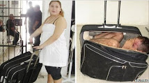 مكسيكية (19 عاما) تحاول تهريب زوجها السجين في حقيبة سفر