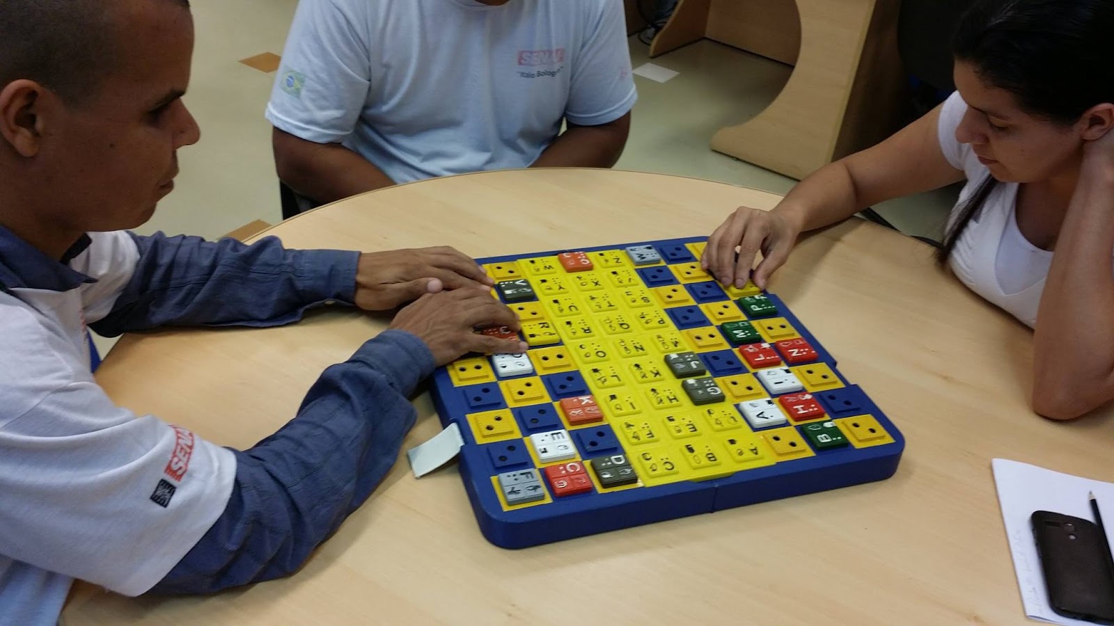 Jogo de Tabuleiro Damas Adaptado Braille Inclusivo - Carlu