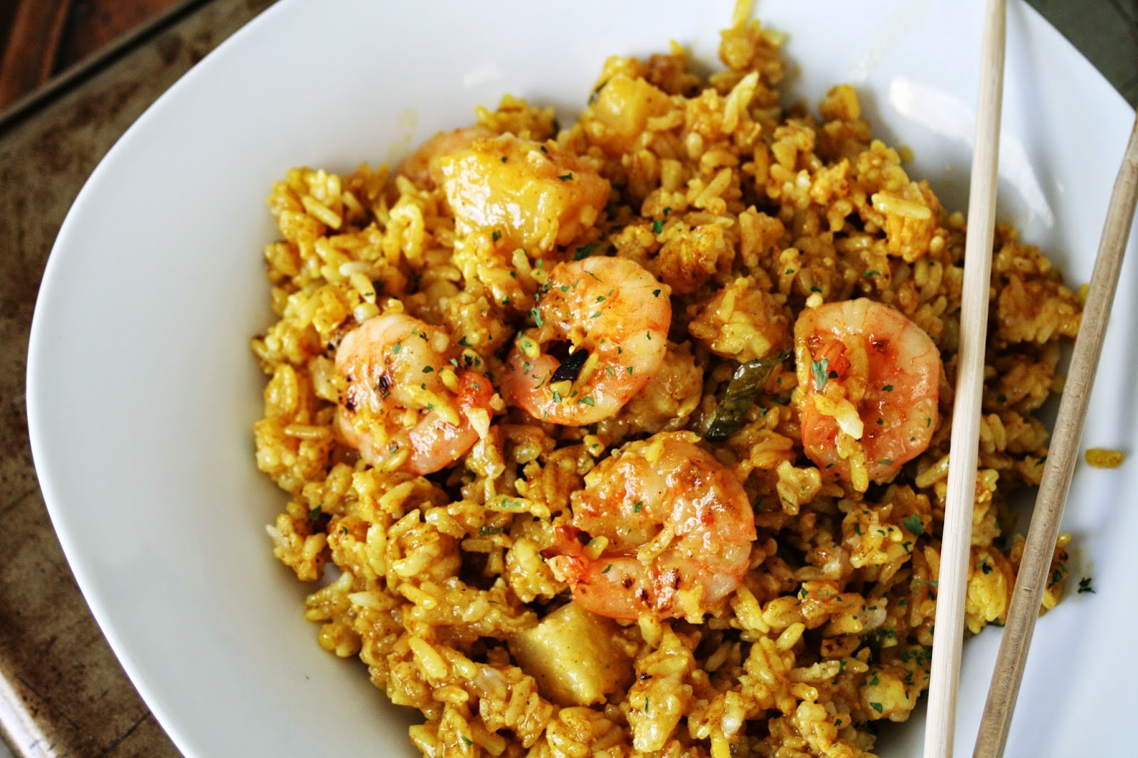 I Thee Cook Thai Shrimp and Pineapple Fried Rice
