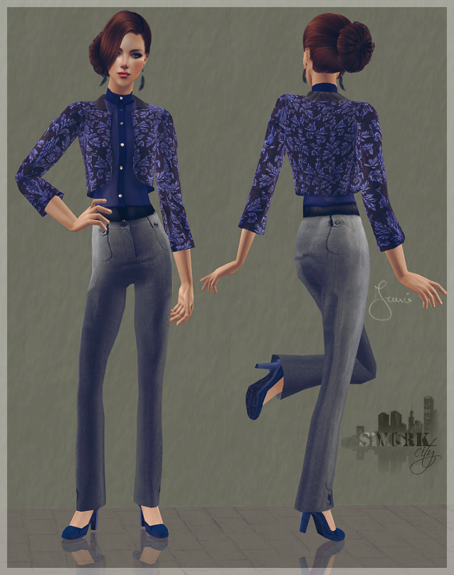 sims -  The Sims 2. Женская одежда: повседневная. Часть 3. - Страница 29 20-+Outfit+with+jacket