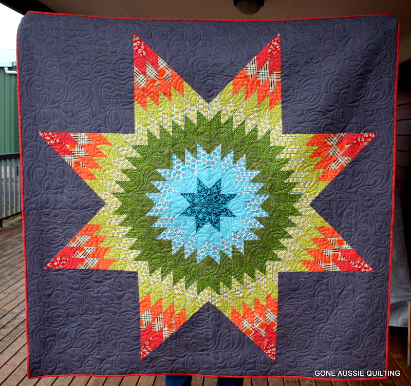 Gone Aussie Quilting My First Lone Star Quilt