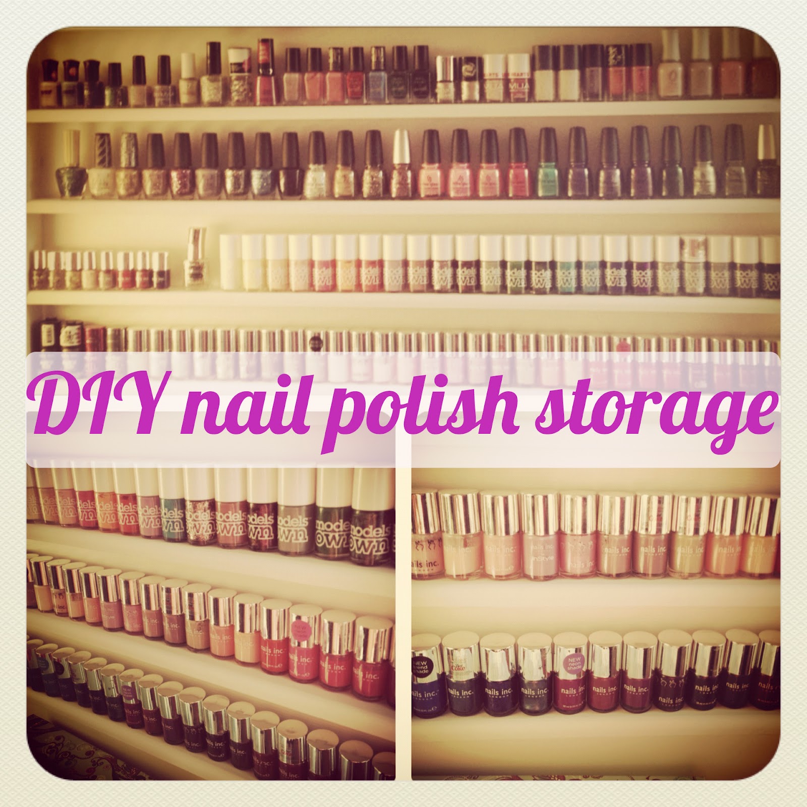 This post has been a long time coming - I've had my nail polish storage up