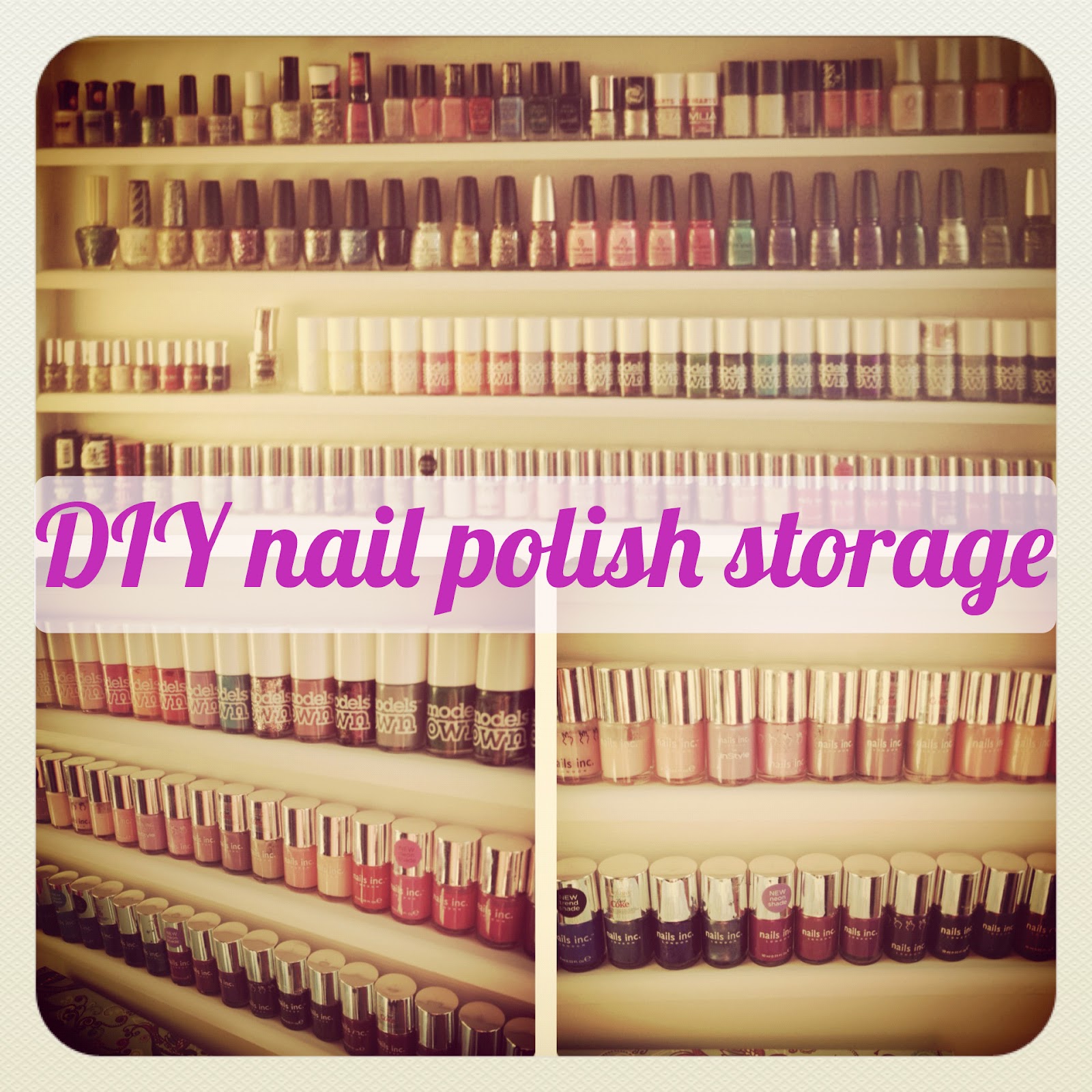Diy Tutorial How To Make A Nail Polish Storage Unit