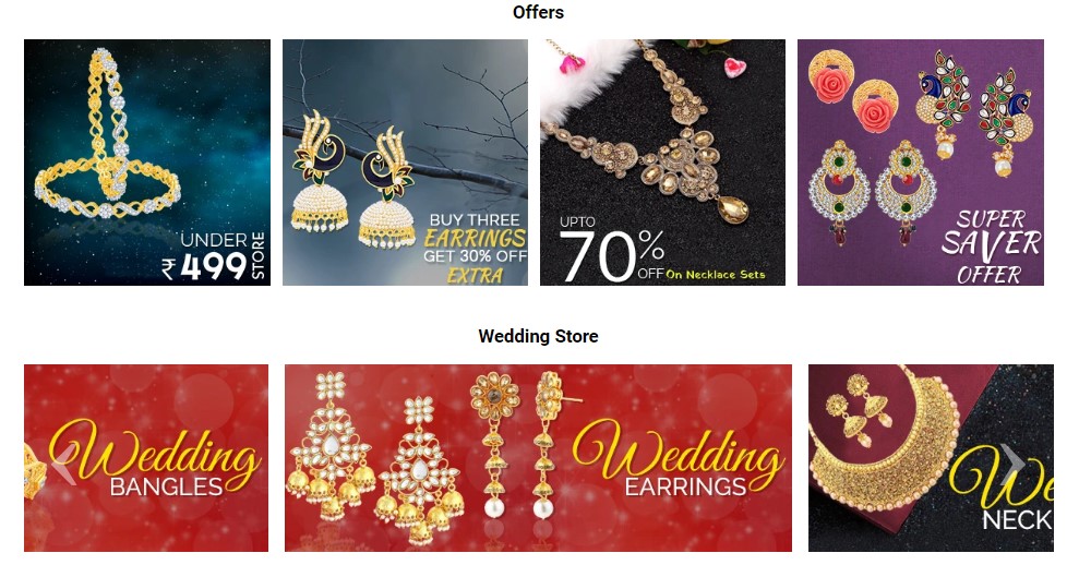 Flat 70% off- Upgrade your fashion jewellery now