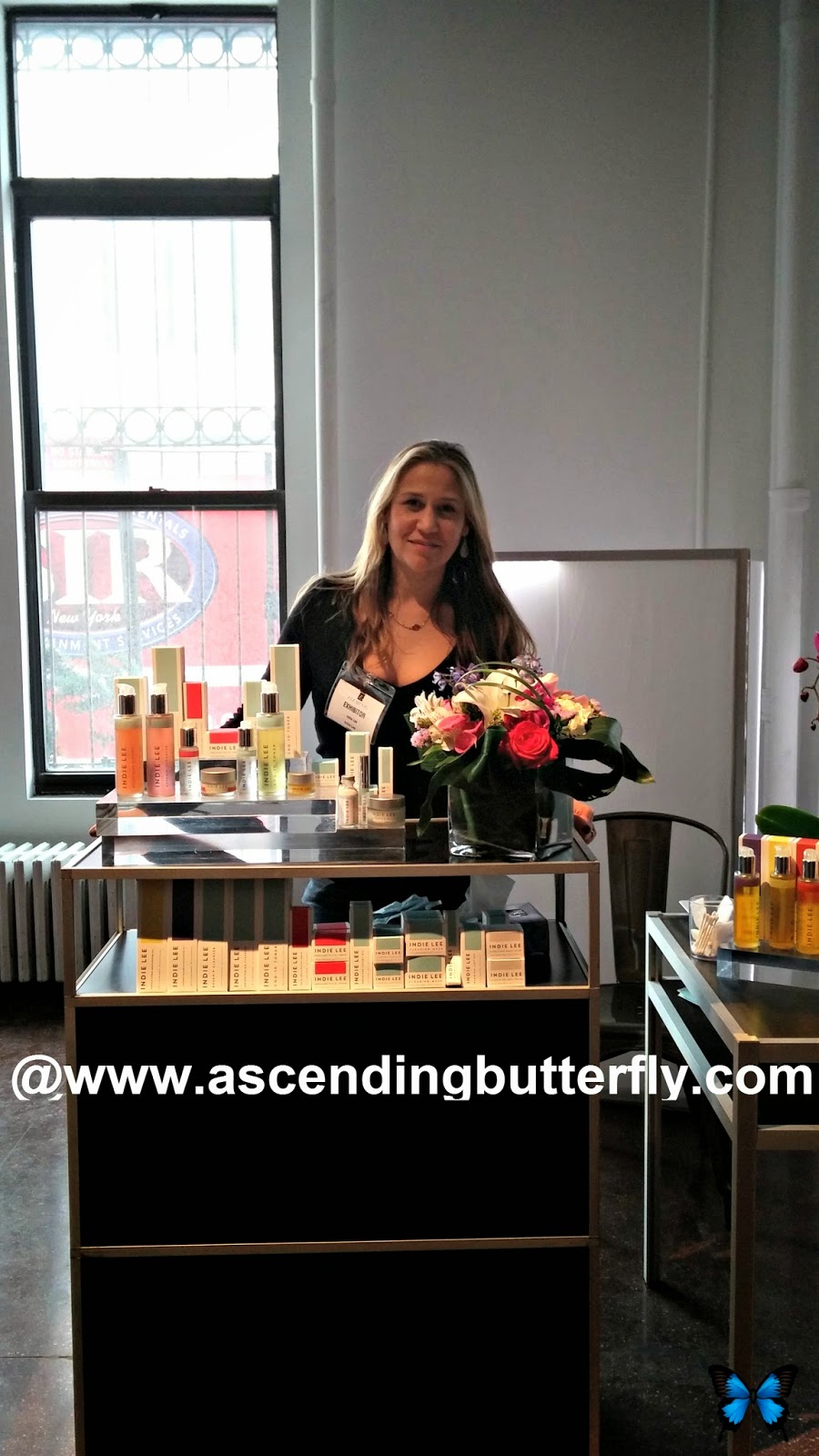 Eco Beauty Brand Indie Lee Products Display at Elements Showcase New York City February 2014