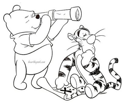 Cartoons Coloring Pages Winnie The Pooh And Tigger Coloring Pages