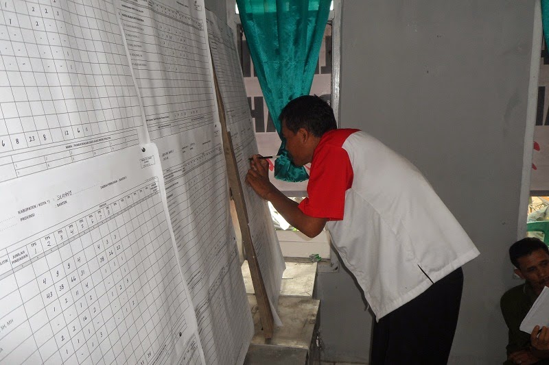 CLICK TO ENLARGE Gambar Kegiatan PPS Desa Mekar Baru Kecamatan Petir pada Pemilu 2014