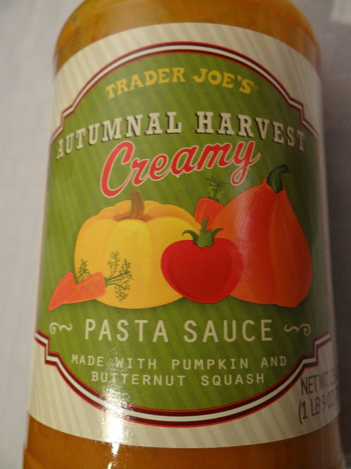 Trader Joe's 365 Day 340 Autumnal Harvest Pasta Sauce
