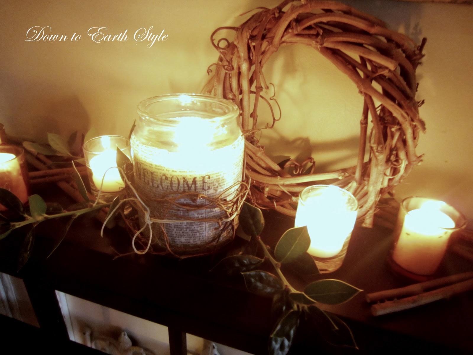 Down to Earth Style Candles for Comfort