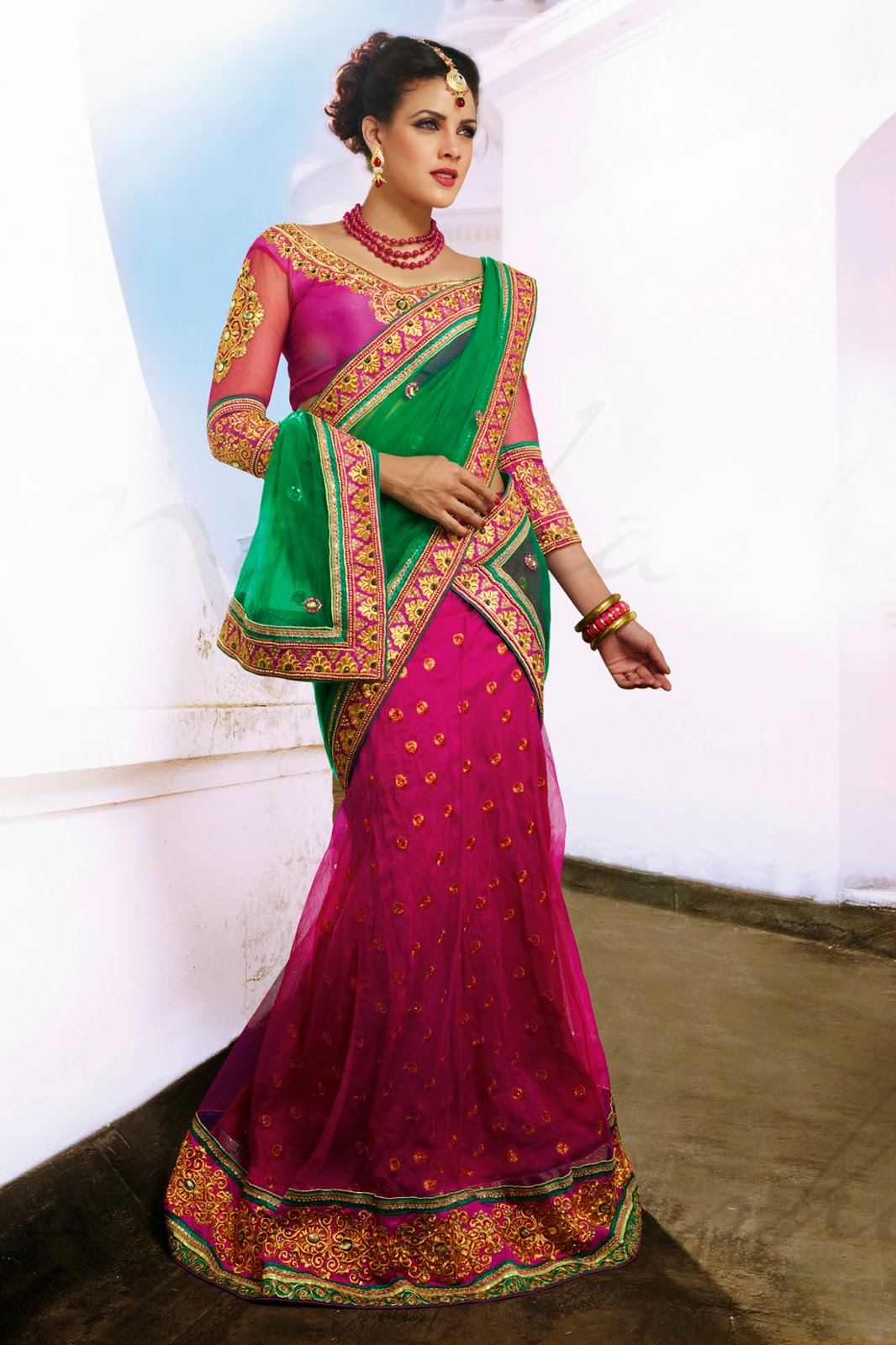 Bridal Lehenga for Wedding Perfect Wedding Outfits for LadiesLehenga Style Saree