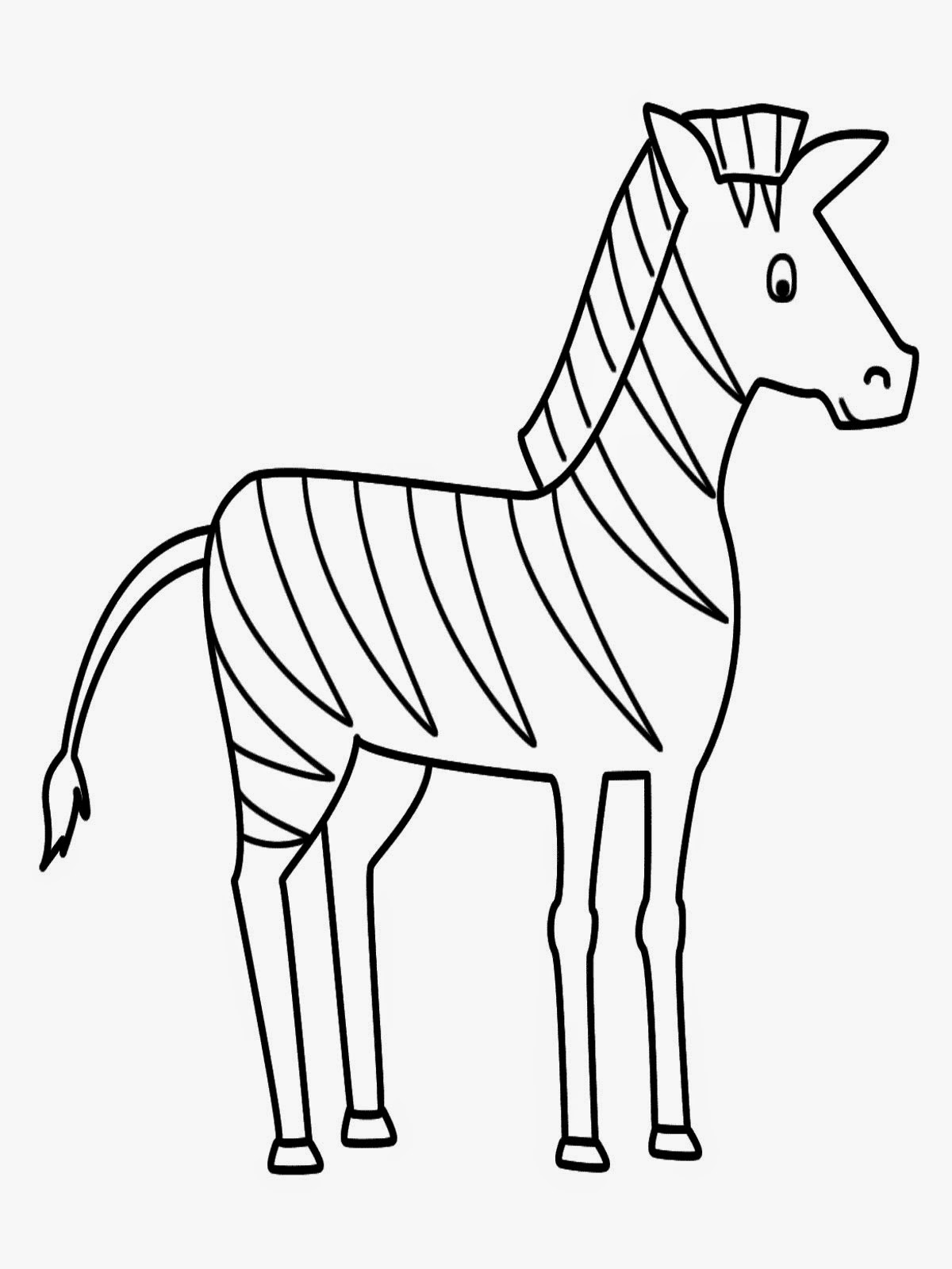 Printable Coloring Animal For Kids Zebra Animals Coloring Pages Printable Kids