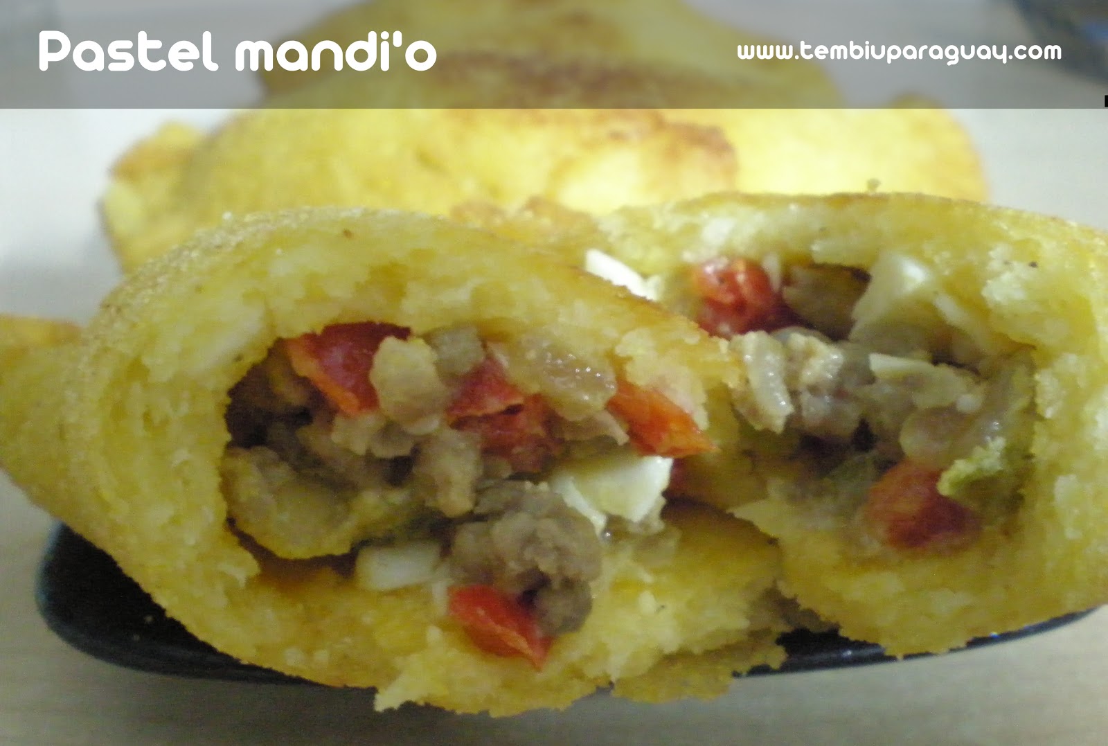 Pastel mandi'o con carne de soja (for export) La chica paraguaya