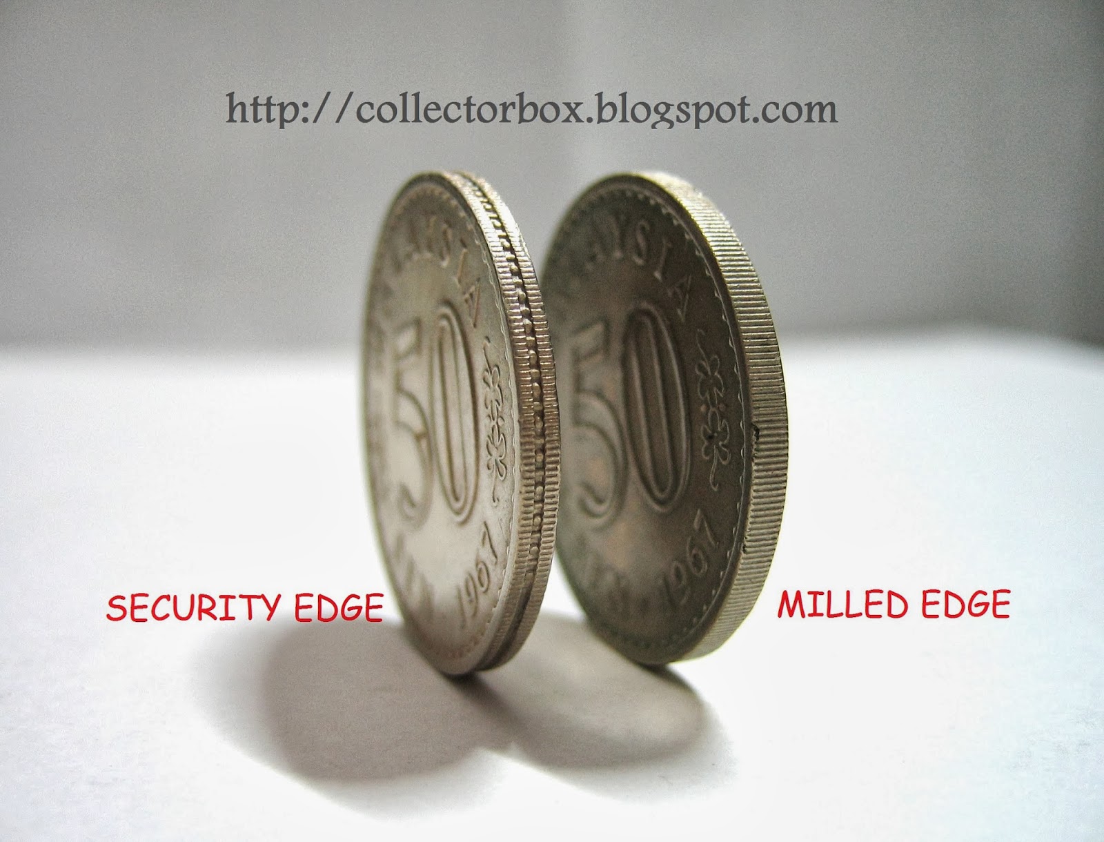 COLLECTORBOX World banknotes and coins Malaysia 50 Sen 1967 Milled