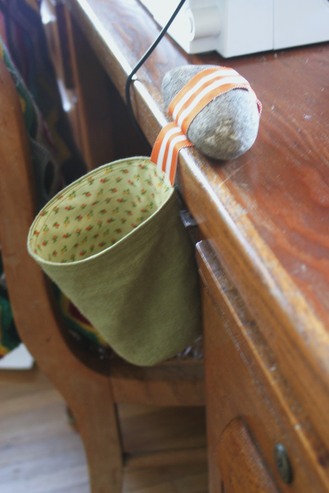 Thrift at Home A Handy Trash Bag for the Sewing Room