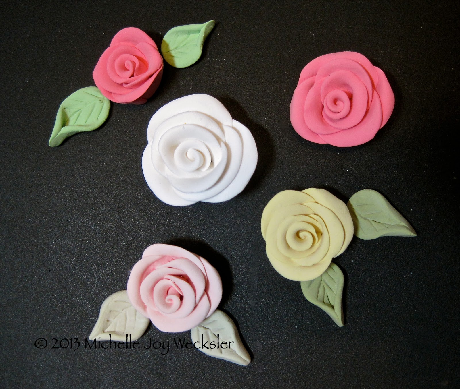 Figments of my Imagination Simply Pressed Clay Roses A Video!!!!