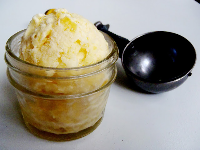 homemade orange pineapple ice cream