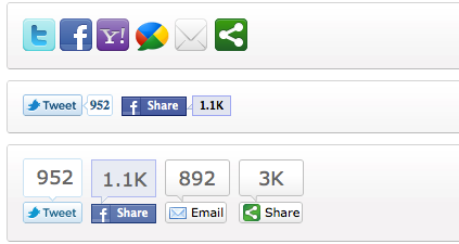 Screenshot Top 25+ Best Social Bookmarking And Sharing Widget/Button For Blogger