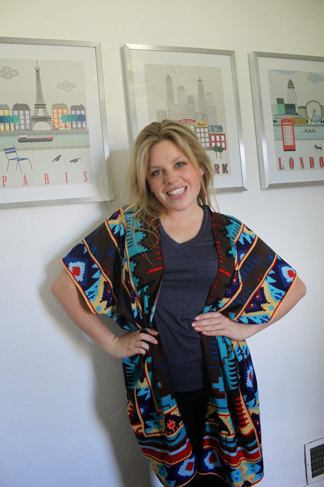 Keeping Up With Us Jones' Refashion making a Kimono from a Scarf