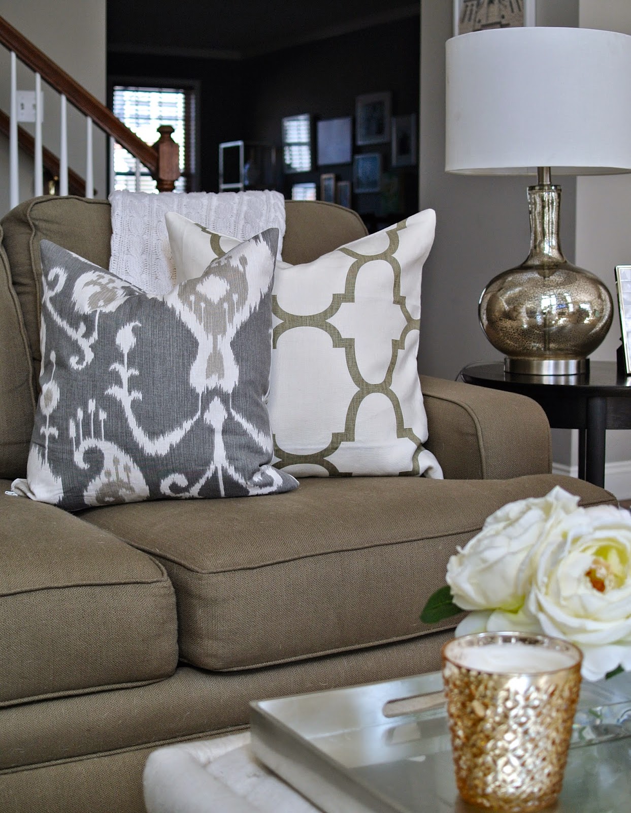 Olive Lane Pillows for the Family Room