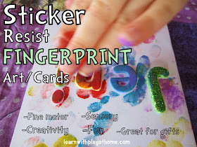 activity for kids, personalised gift, fingerprint painting