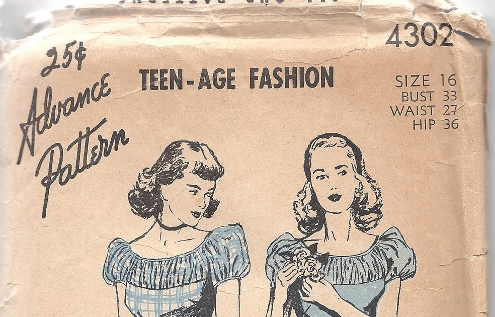 Thrifty Artist Vintage Teen Dress Pattern