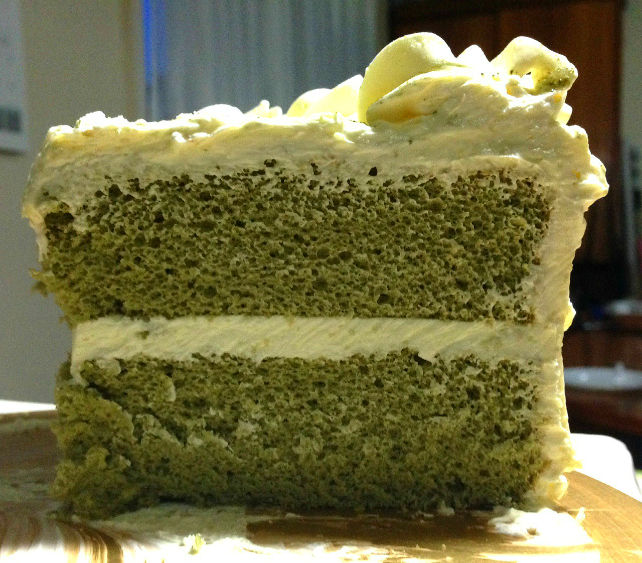 Heart of Mary Matcha (Green Tea) and White Chocolate Cake