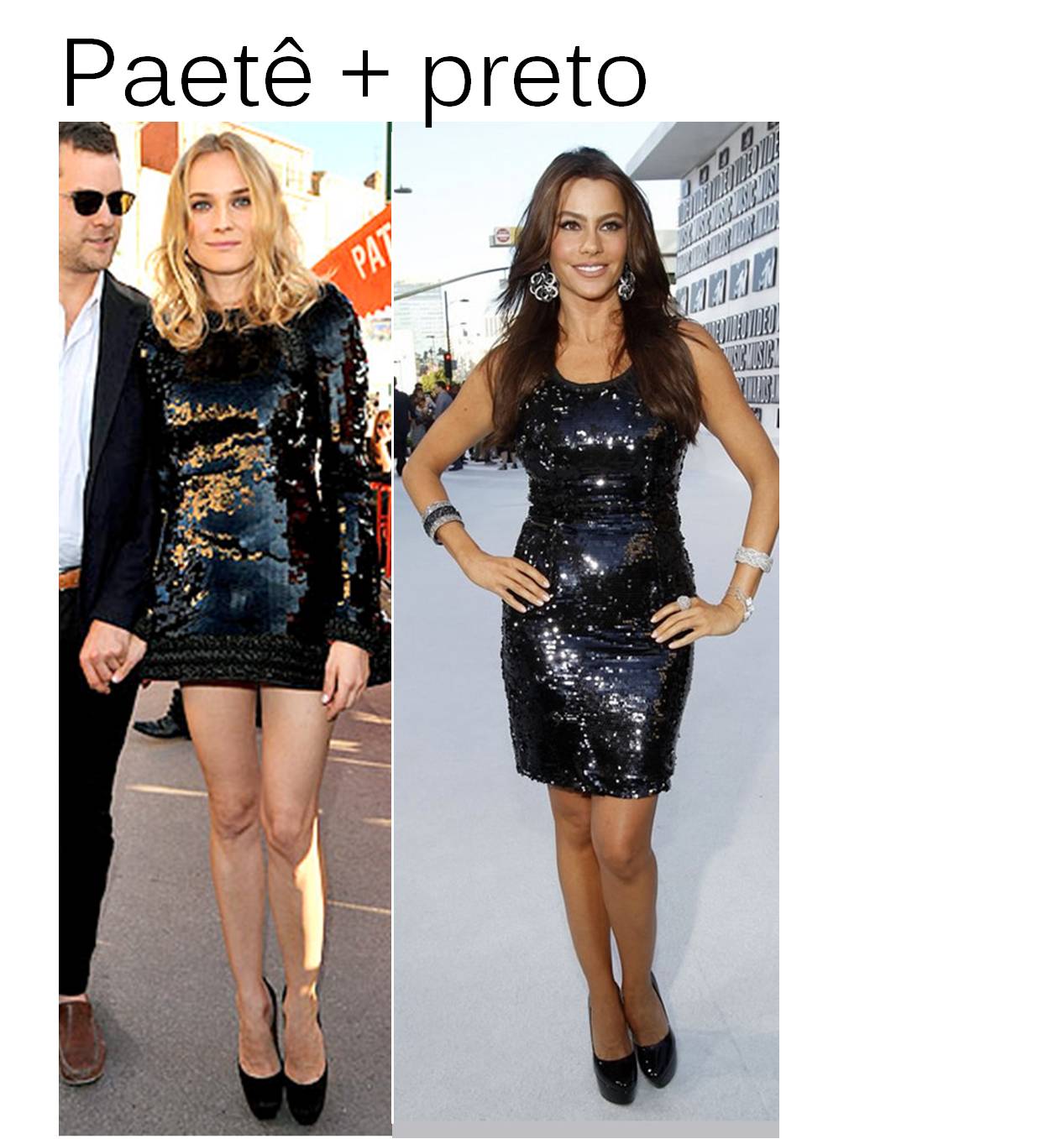 vestido paete
