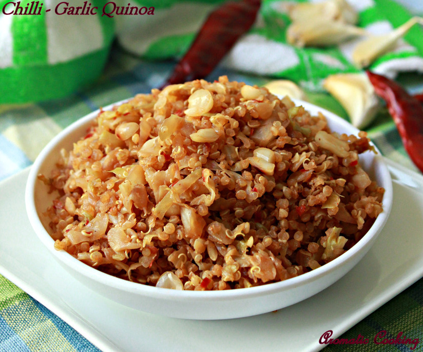 Aromatic Cooking ChilliGarlic Quinoa