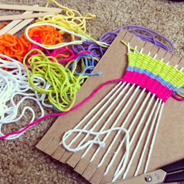 Upcycled Yarns DIY Cardboard Weaving Loom
