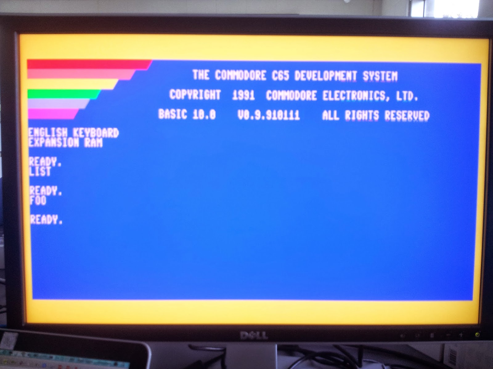 Making A C64 C65 Compatible Computer De Jevu C65 Startup Banner