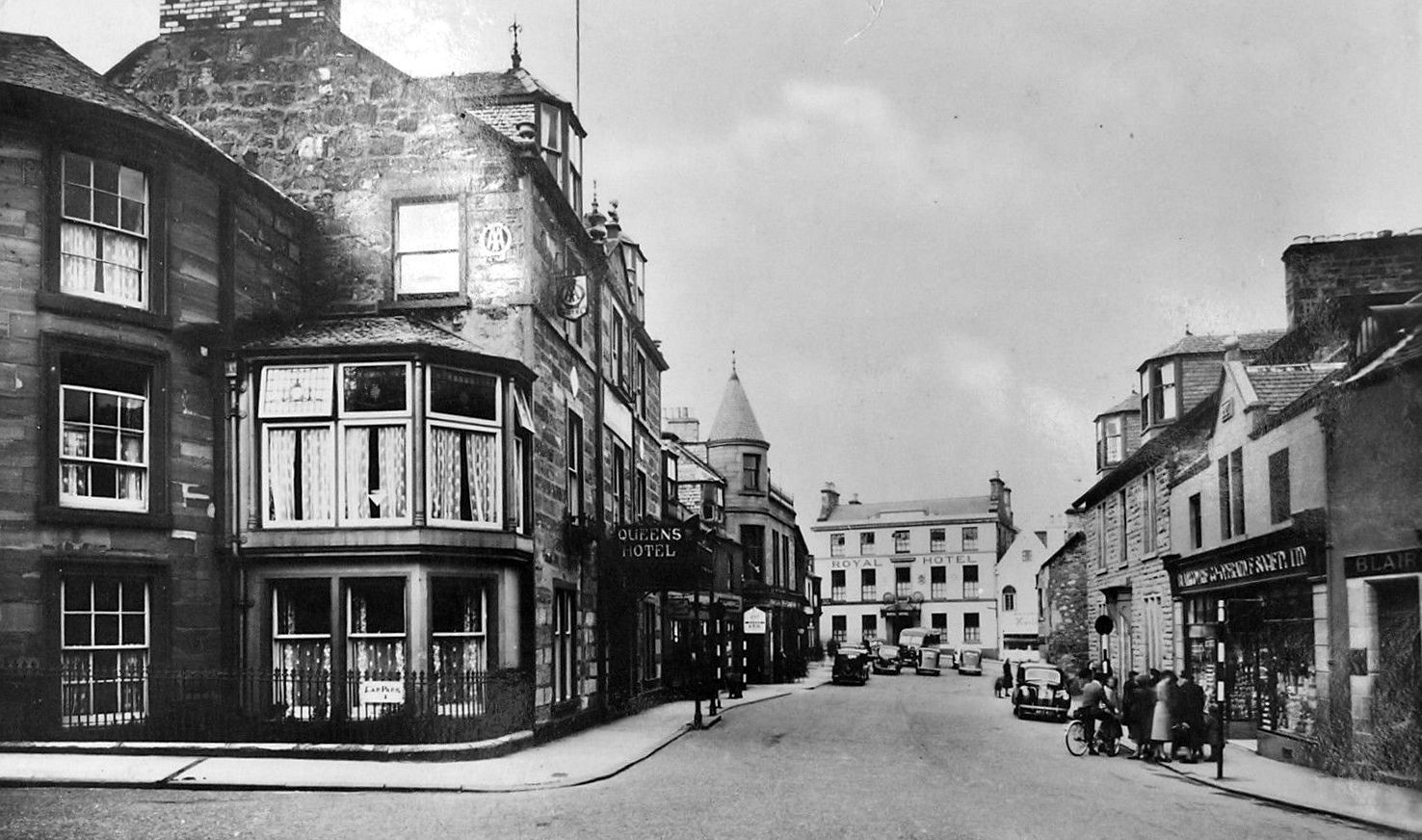 Tour Scotland Photographs Old Photographs High Street Blairgowrie Scotland