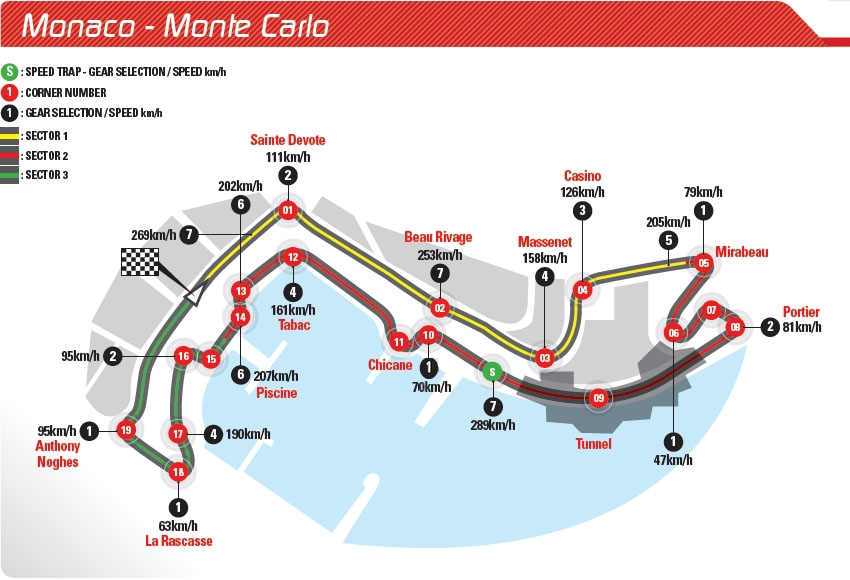 Date for monday in Monaco