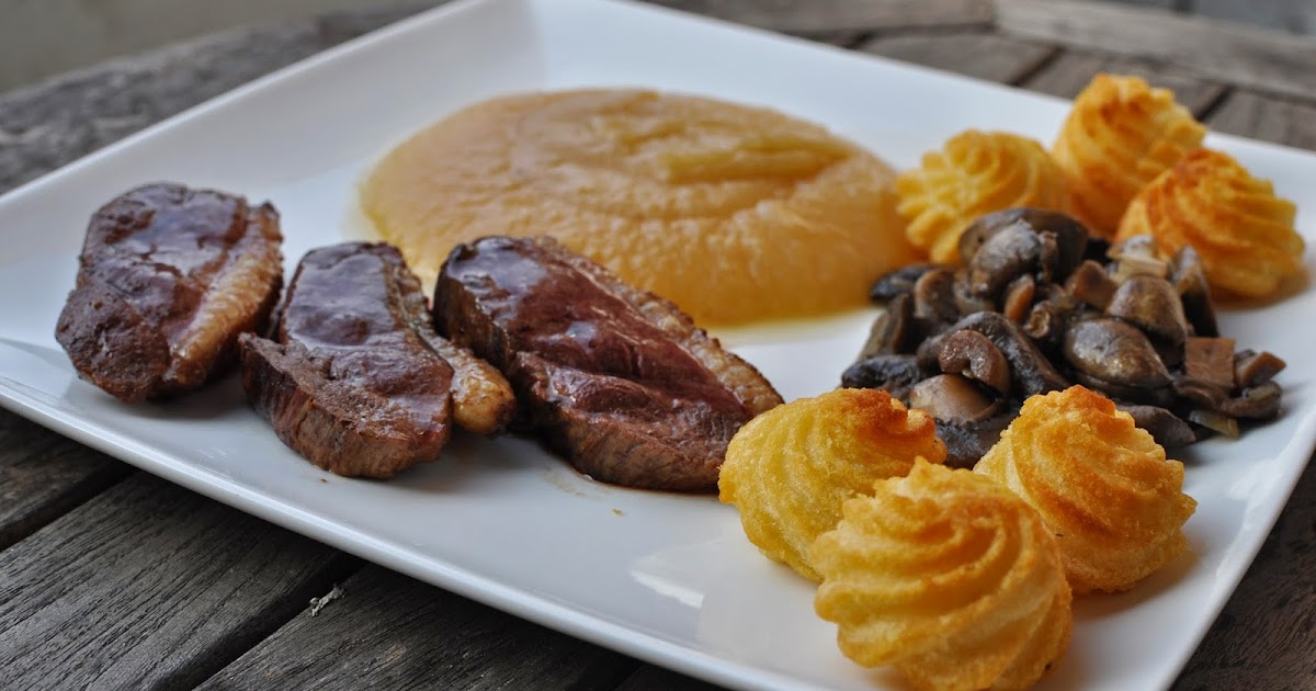 Géraldine en cuisine Magret de Canard, Champignons au Madère