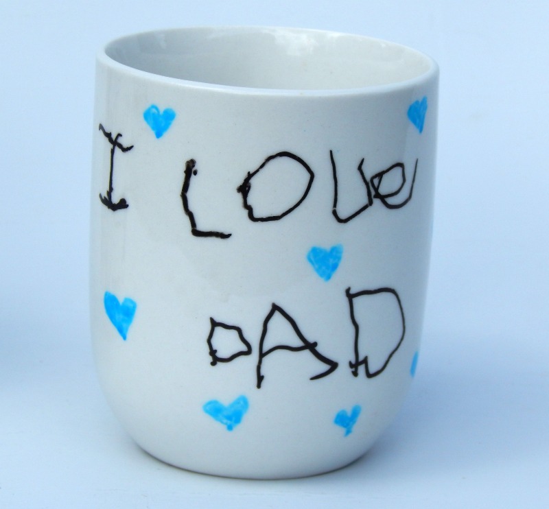 DIY Painted Father's Day Mugs This Ole Mom