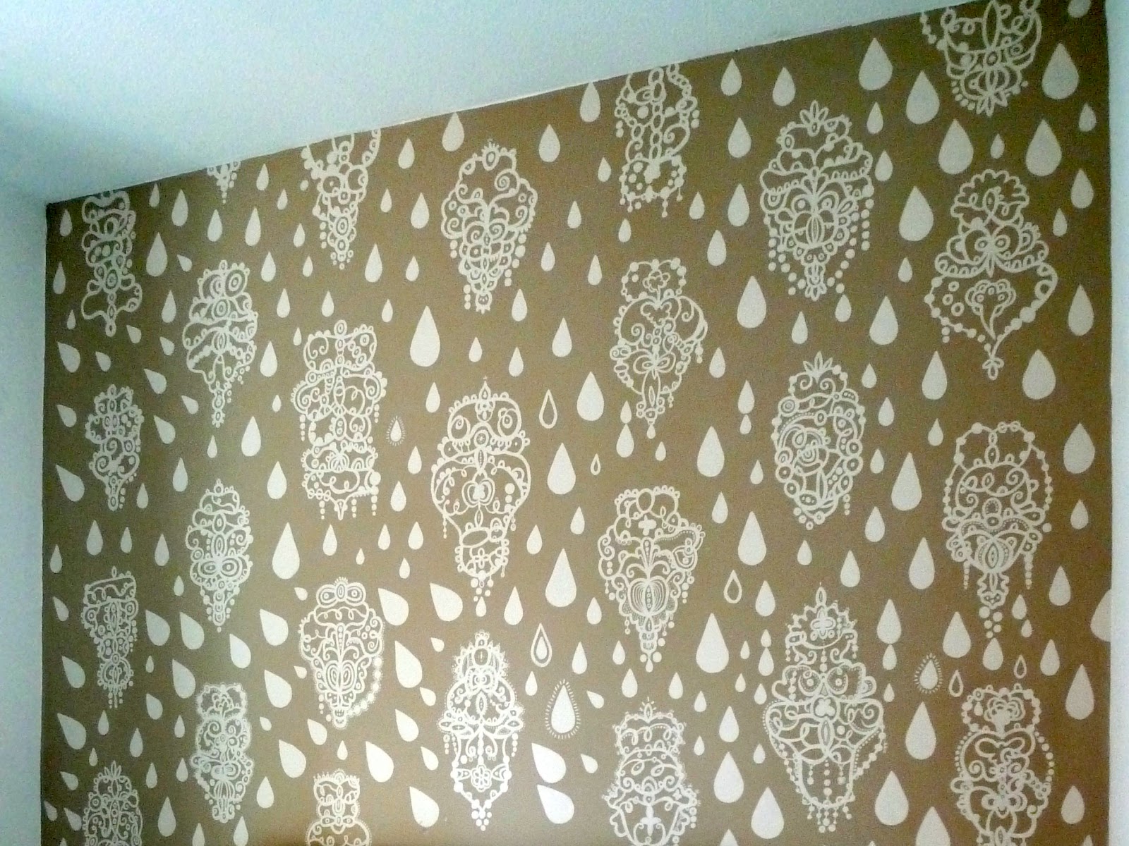 David Dangerous Hand Painted Wallpaper Mural