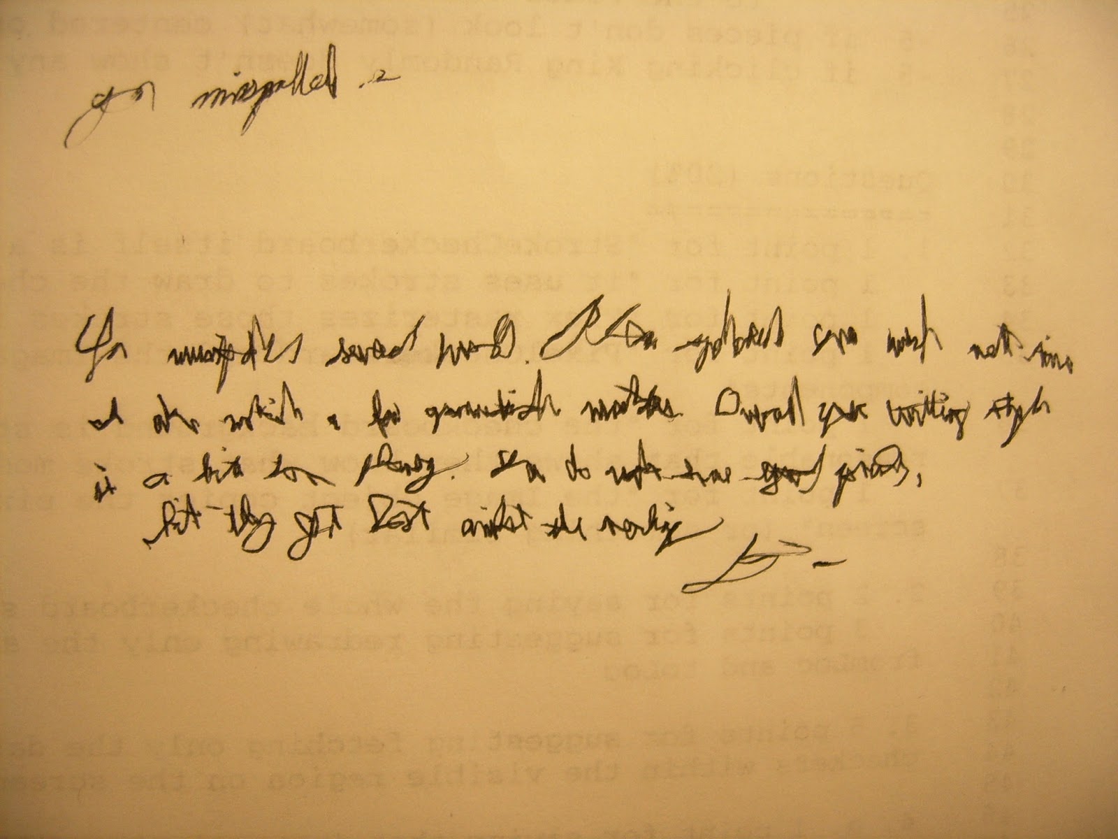 real gl poor handwriting