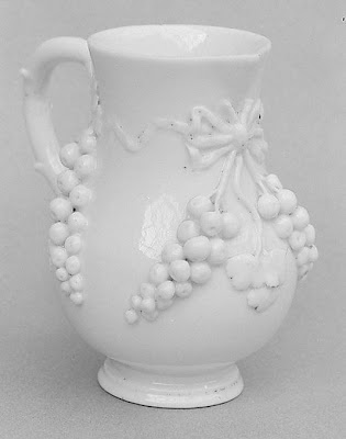 soft-paste porcelain cream jug from the 18th century
