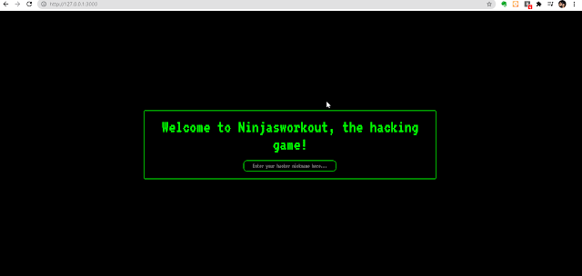 Ninjasworkout – Vulnerable NodeJS Web Application