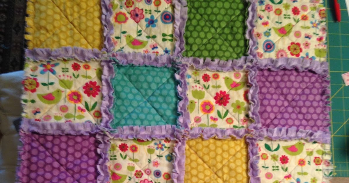Lo, Ray, & Me Minky rag quilt