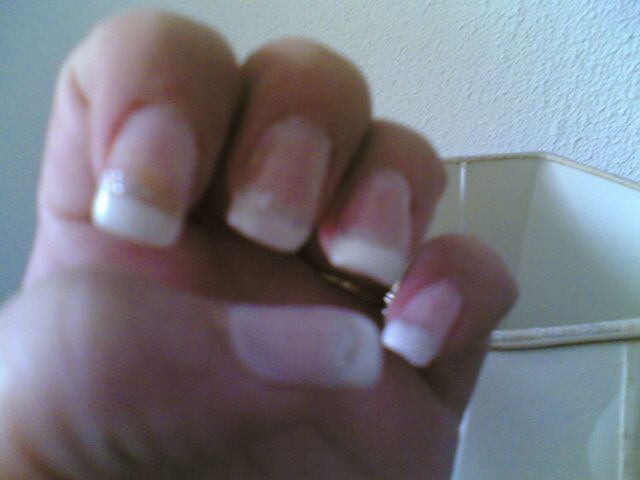 FRENCH MANICURE ON MY HANDS