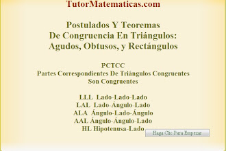 Triángulos congruentes: Teoremas y Postulados de Congruencia de Triángulos