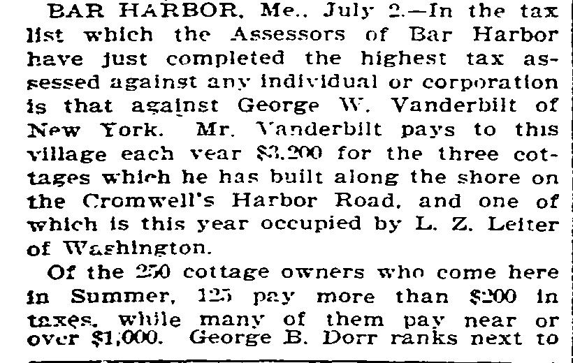 THE DOWNEAST DILETTANTE MONEY USED TO GO FURTHER, 3 Bar Harbor