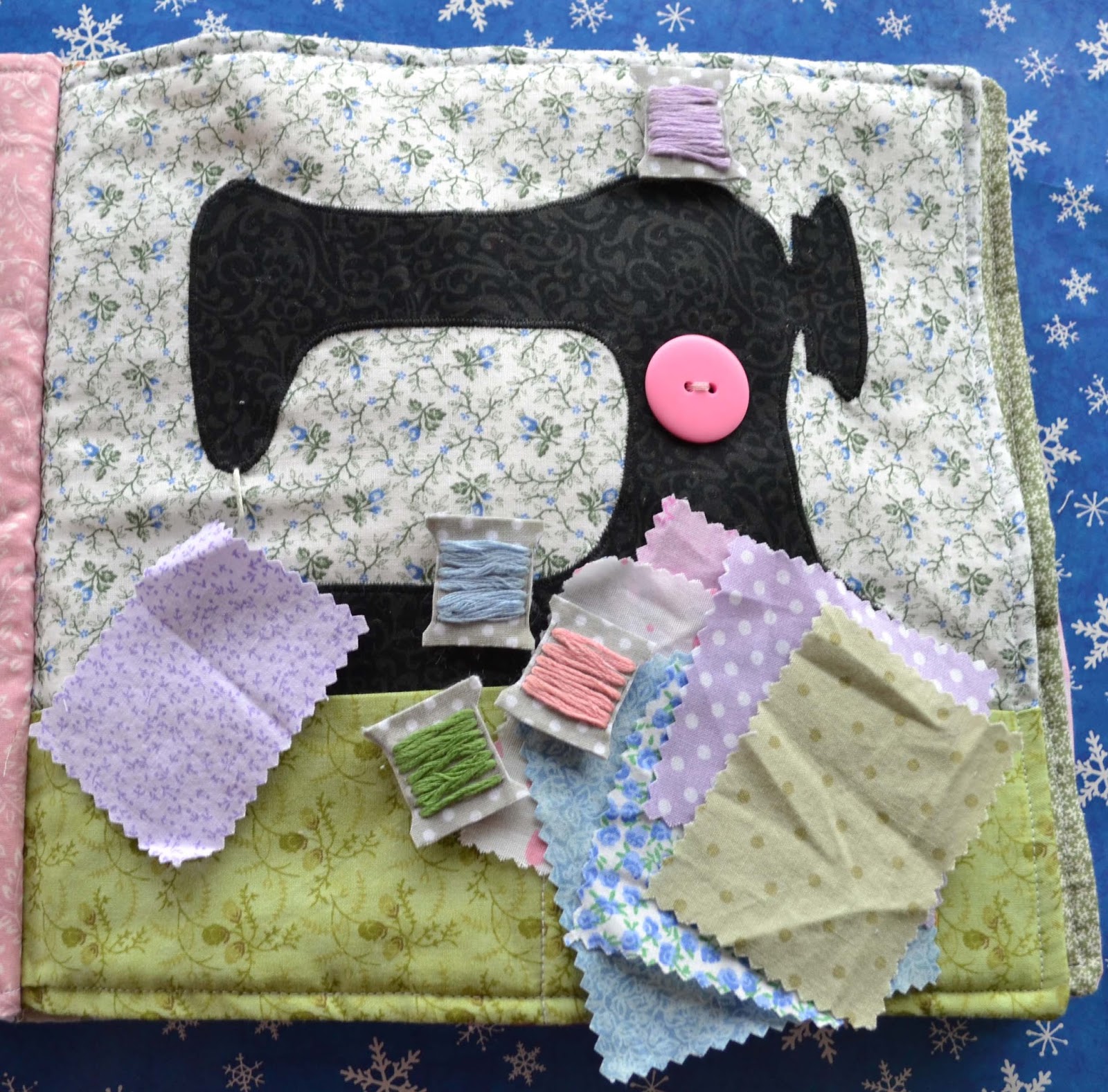 Grace’s Quiet Book Sewing Machine Page PA Country Crafts