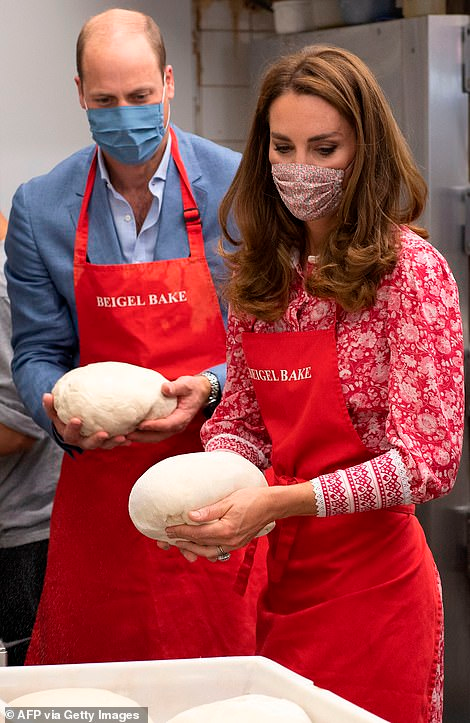 Prince William and Duchess Kate Bake Bagels at Beigel Bake in London