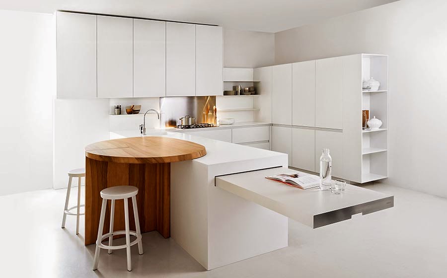 Cocinas minimalistas para ahorro de espacio para casas pequeñas ...