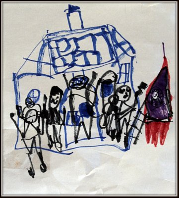 うたうたう 絵 ロケットで出発