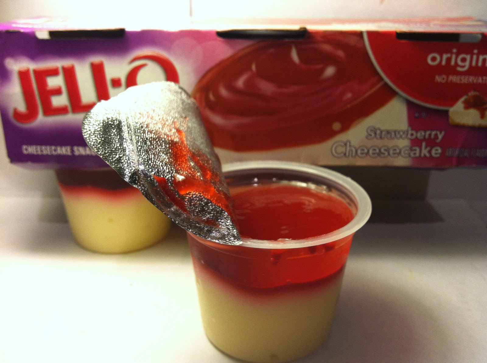 Crazy Food Dude Review JELLO Strawberry Cheesecake Pudding Snack