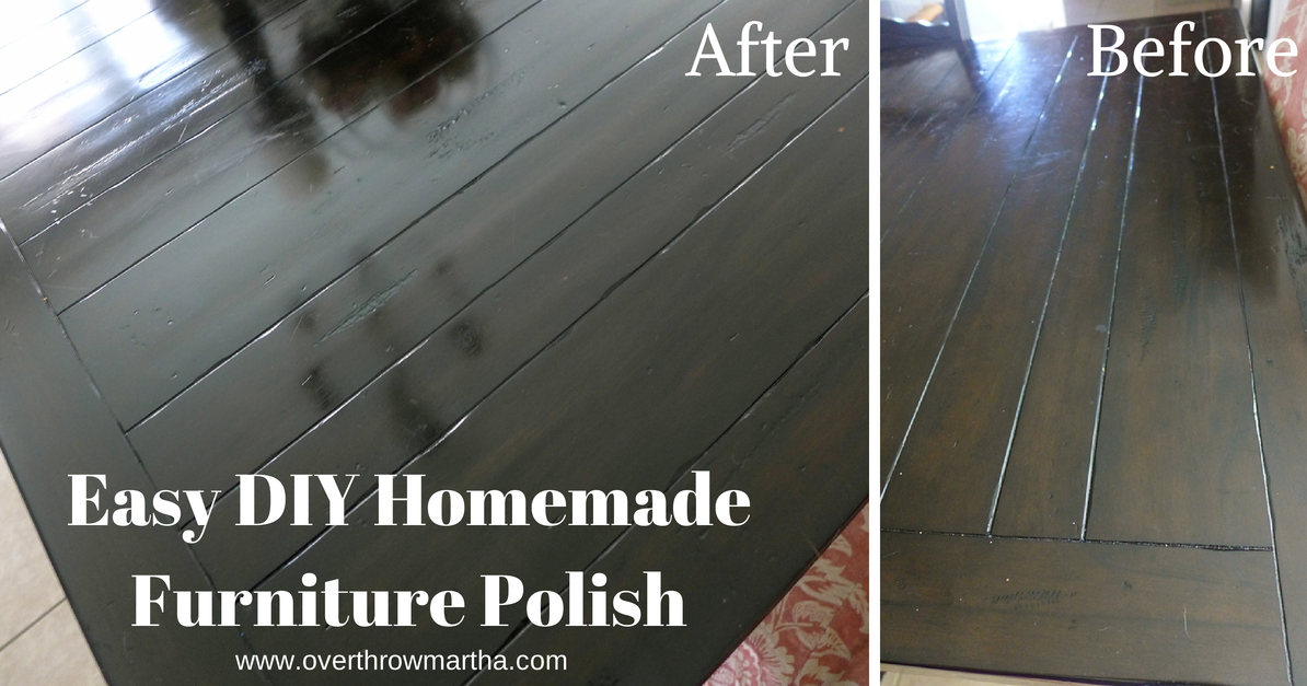 Simple Homemade Wood Furniture Polish Overthrow Martha