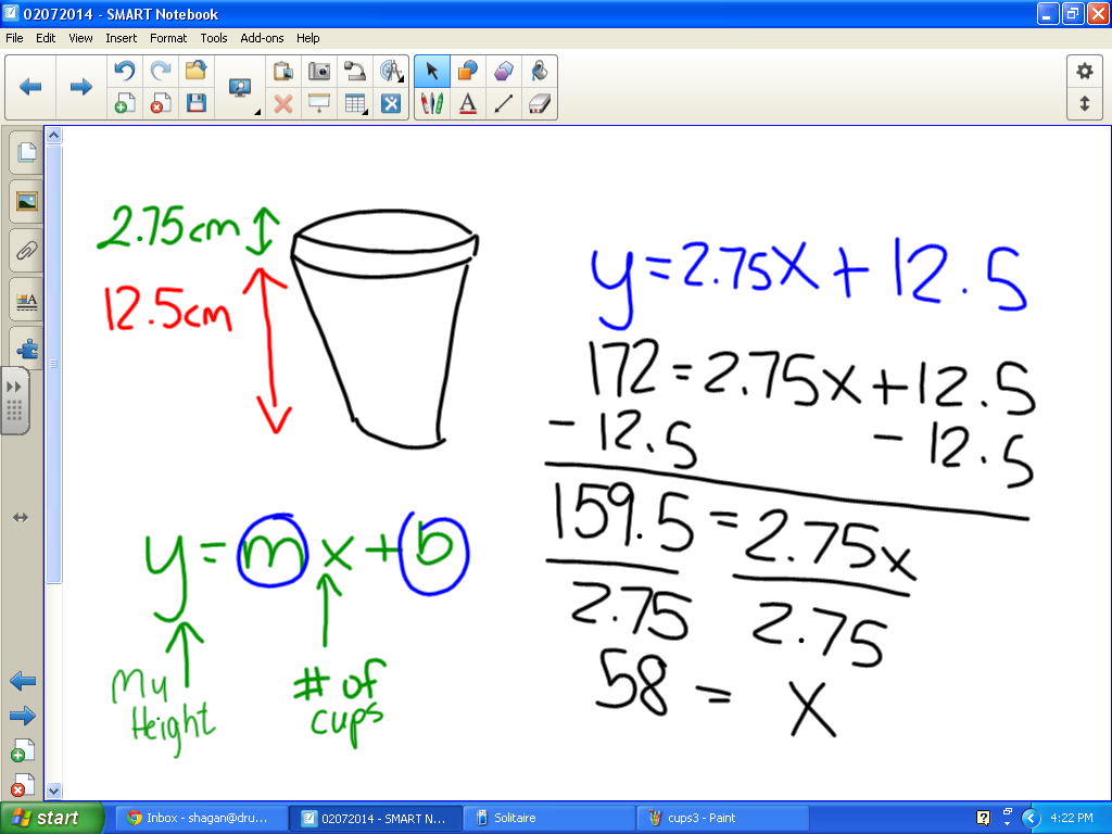 Math = Love Stacking Cups & Standing On Furniture